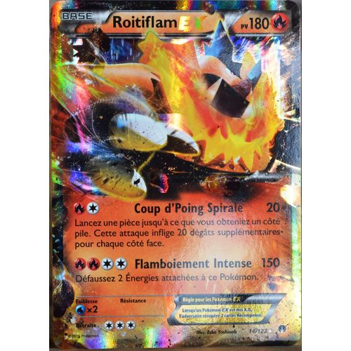 Carte Pokémon 14/122 Roitiflam Ex 180 Pv Xy09 - Rupture Turbo Neuf Fr