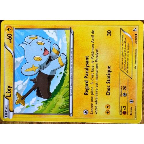 Carte Pokémon 32/106 Lixy 60 Pv Xy Étincelles Neuf Fr