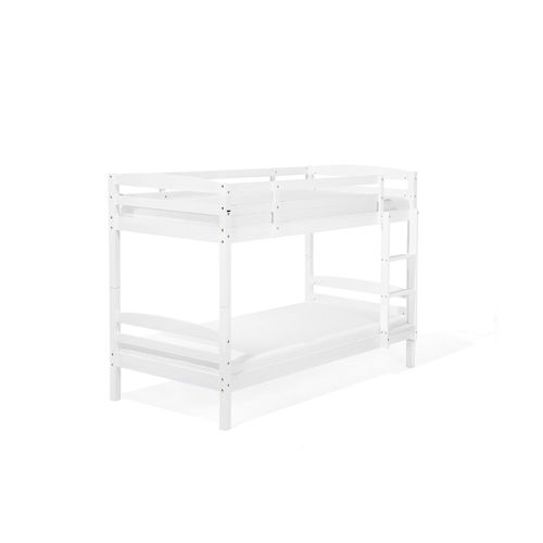 Lit Superposé En Bois Blanc 90x200 Cm Regat