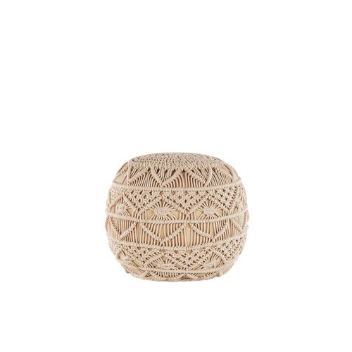 Pouf Kayseri Beige Coton