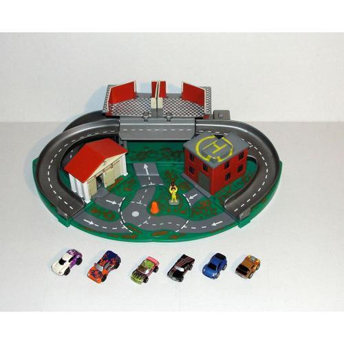 Micromachines Maison Hopital Circuit + 6 Mini Voiture Micro Machine Hasbro Nano