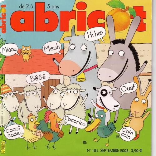 Abricot N°181 Bis Septembre 2003  N° 181 : Vive L'école !