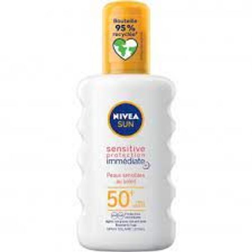 Nivea Sun Sensitive Protection Immediate Conviens Aux Peaux Sensibles Aux Soleil 50+ 