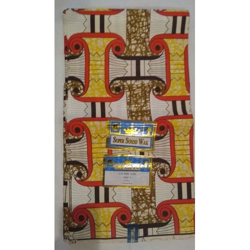 SUPER SOSSO Wax Pagne Tissu Africain Collection Original Yards