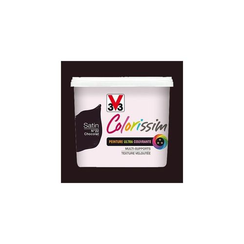 Peinture V33 Colorissim Satin Chocolat n°22