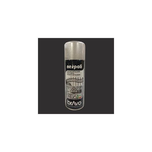 NESPOLI Peinture aérosol Effet Métal Noir 0,4 L