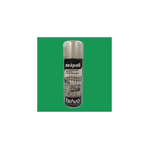 NESPOLI Peinture aérosol Effet Métal Vert 0,4 L