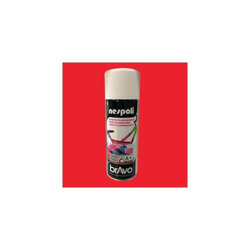 NESPOLI Peinture Aérosol Effet Fluorescent Rouge 0,4 L