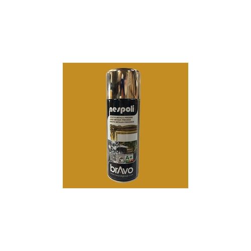 NESPOLI Peinture Aérosol Effet Métaux Précieux Or (180028) 0,4 L