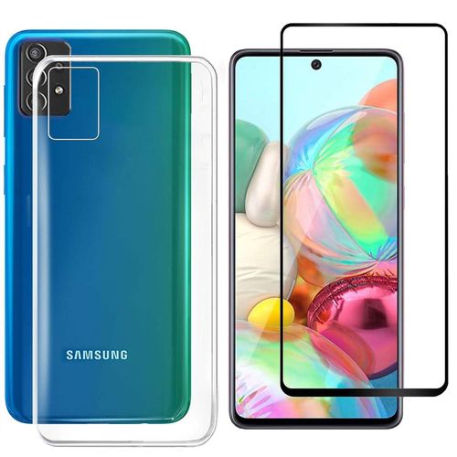 Protection Intégrale 360 Degres Samsung Galaxy A52 4g / A52 5g : Coque Gel De Protection En Tpu Invisible Arrière Transparente Et Protection Écran Full Cover Noir Samsung Galaxy A52 4g / A52 5g - Accessoires Pochette Case