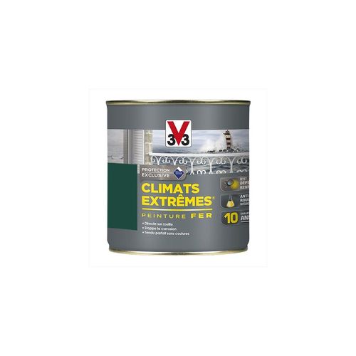 V33 Peinture Climats Extrêmes Fer Vert Basque Brillant 0,25 L