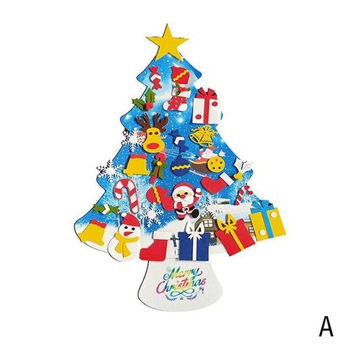 Puzzle D'Arbre De Noël En Feutre Pour Enfants, Bricolage, Pour La Maison, Cadeaux De Nouvel An, Ornements De Noël, Décoration D'Arbres De Noël, 2021