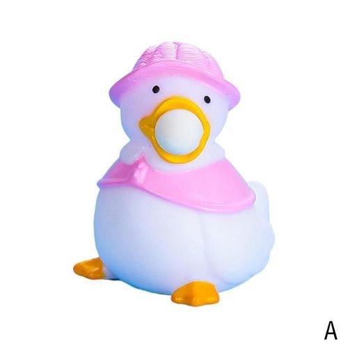 Balle De Décompression En Forme De Canard Pour Adultes Et Enfants, Jouet De Décompression De Musique À Pincement D'Animal, Boule De Fidget À Presser Pour Adultes Et Enfants, Jouets Amusants Anti-S
