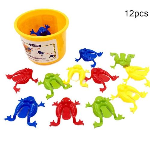 Ensemble De Jouets Pour Enfants, 12 Pièces, Grenouille Sauteuse, Rebond, Anti-Stress, Cadeau D'Anniversaire