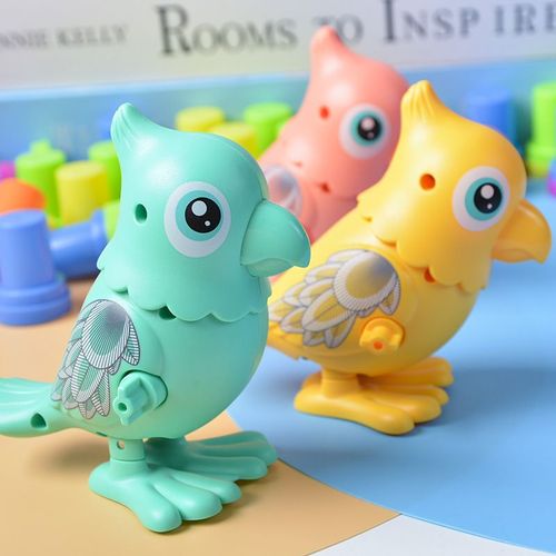 Jeu D'Horloge Sur La Chaîne Pour Enfants, Jeu Interactif De Perroquet Qui Saute, Puzzle Amusant, Dessin Animé, À Remonter, Pour La Maternelle