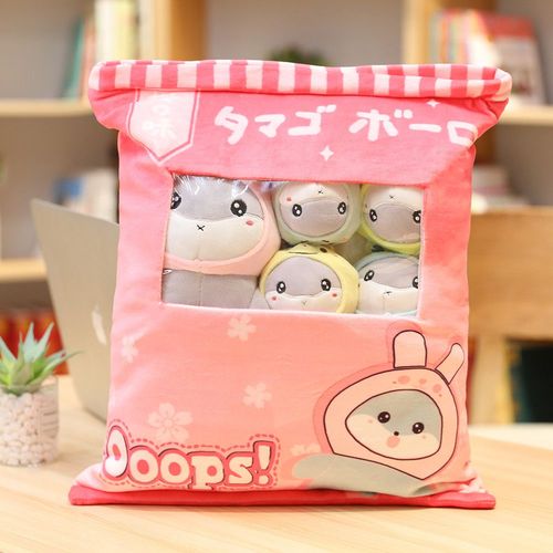 Oreiller En Forme De Chat, 8 Pièces, Mignon, Pingouin, Avec 8 Mini Poupées À Émotions Différentes, Jouets À L'intérieur, Cadeau Unique Pour Enfants