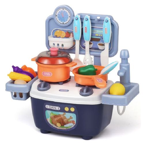Jeu De Simulation De Rôle Pour Enfants, Ensemble De Jouets De Maison, Simulation De Cuisine, Jouet D'Eau En Circulation Avec Musique Légère, Cadeau De Noël Pour Filles