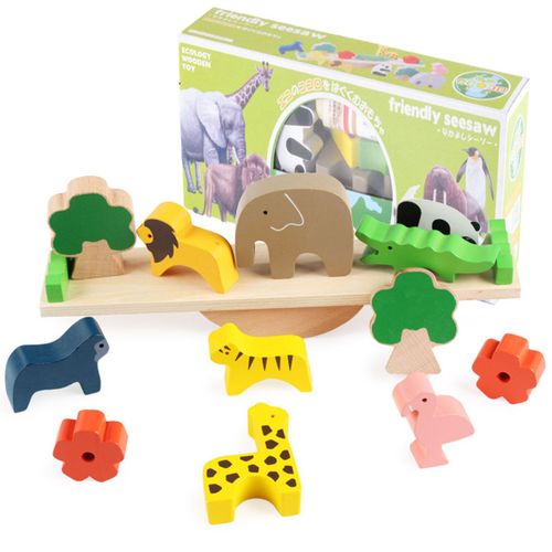 Jouets En Bois Montessori Pour Enfants, Animaux, Scie À Bascule, Équilibre Éducatif, Blocs Empilables, Planche, Jouet, Cadeaux Pour Enfants