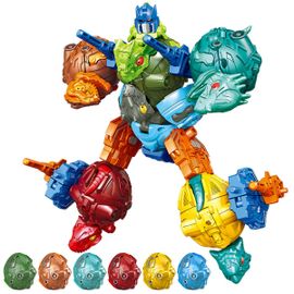 Figurine De Transformation De Dinosaure En Abs 6 En 1, Robot Transformeur, Jouet Éducatif À Collectionner