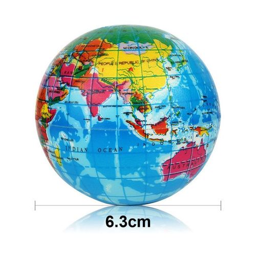 Boule De Mousse De La Planète Terre, Carte Du Monde Créative, Jouet Squishy À Montée Lente, Doux, Anti-Stress, Nouveauté, Jouet Gag, Cadeau Amusant, Décor