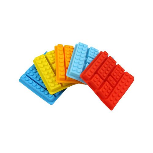 Moule À Gâteau En Silicone De Différentes Formes, Robot, Bloc De Bonbons Et De Chocolat, Plateau De Glaçons, Briques De Construction, Moule À Gâteau En Gelée, 1 Pièce