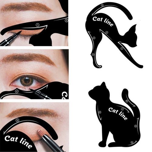 Nouvel Outil De Maquillage Pour Les Grands Yeux, Eyeliner Liquide Noir Et Crayon De Maquillage Pour Les Yeux De Chat, Pochoir De Dessin De Flèche Pour Les Yeux, Outils De Maquillage