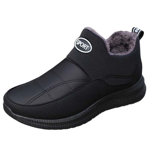Chaussures D'Hiver Chaudes Pour Hommes, Baskets À Fourrure En Peluche, À La Mode