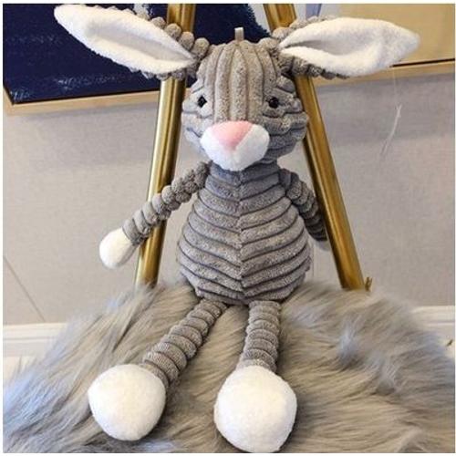 Parmi Nous, 1 Peluche À Rayures Pour Bébé, Jouet Doux, Éléphant, Lion, Renard, Lapin, Cochon