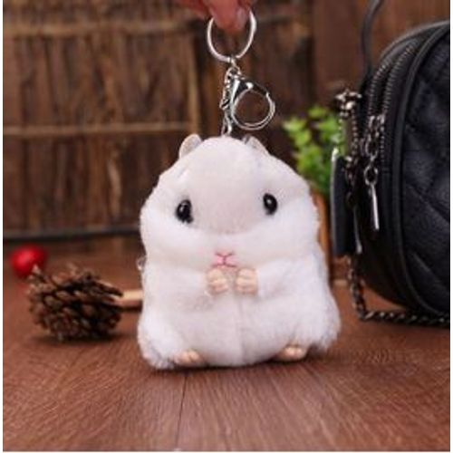 Porte-Clés En Peluche Kawaii Pour Enfants, Jouet De Simulation De Hamster, Dessin Animé, Mignon, Poupée En Peluche Pour Garçons Et Filles, Cadeaux Pour Enfants