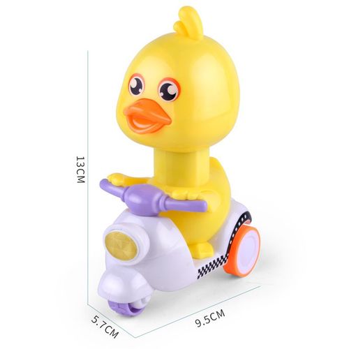 Jouets Pour Bébés, Voitures À Tirer Pour Tout-Petits, Moto Avec Tête Rotative À 360 °, Jouets D'horlogerie D'animaux De Dessin Animé