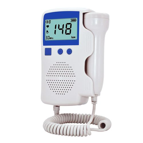 Moniteur De Fréquence Cardiaque F?tale Doppler, 3.0mhz, Soins De Grossesse À Domicile, Son Du Bébé, Détecteur De Fréquence Cardiaque, Écran Lcd, Pas De Radiation