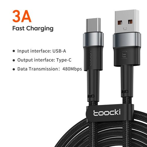 Câble Usb Type-C 3a Pour Recharge Rapide Et Transfert De Données, Cordon De Chargeur Usb-C Pour Téléphone Samsung S22, Huawei Redmi Oneplus, 0.5-3m