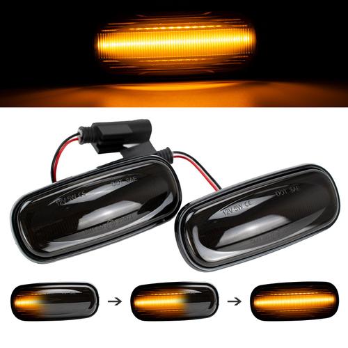 2x Dynamique Led Marqueur Latéral Clignotant Séquentiel Feu Clignotant Pour Land Rover 99-04 Découverte 02-05 Freelander Défenseur