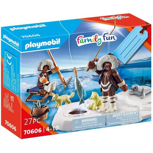 Playmobil Family Fun 70606 - Coffret Cadeau - Pêcheurs Sur Glace