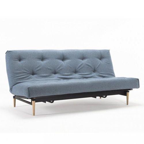 Innovation Living Canapé Clic-Clac Convertible Colpus Lit 140*200 Capitonné Tissu Mixed Dance Light Blue