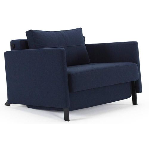 Innovation Living Fauteuil Design Avec Accoudoirs Sofabed Cubed 02 Arms Mixed Dance Blue Convertible Lit 200*90cm