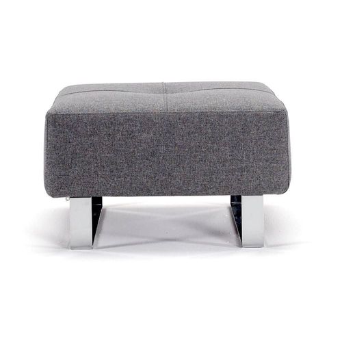 Innovation Living Pouf Design Cassius Deluxe Excess Gris Twist Charcoal 65*65 Cm