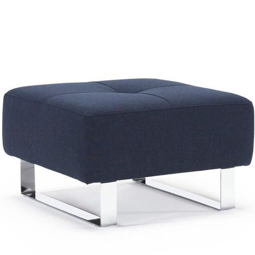 Innovation Living Pouf Design Supremax Deluxe 65*65 Cm Tissu Mixed Dance_Blue