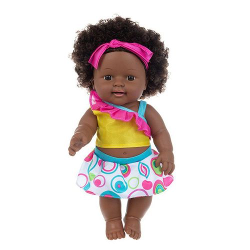 Poupée Noire Reborn Américaine Pour Fille, Jouet De Bain En Silicone Souple Fait À La Main, Jouet Pour Enfant, Cadeau De Noël