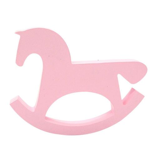 Cheval À Bascule En Bois De Couleur Unie, Ornement De Chambre D'Enfant, Accessoire Photo Pour Bébés, Accessoires De Photographie Pour Nouveau-Nés