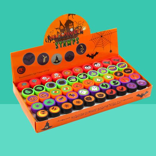 Ensemble De Sceaux De Dessin Animé Pour Enfants, 50 Pièces/Ensemble, Thème De Halo-Entre, Mignon, Cadeau De Dessin Animé, Jouets De Récompense, Cadeau D'Anniversaire Pour Enfants