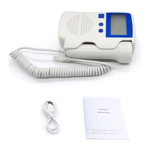 Détecteur De C?ur Pour Bébé, 3.0mhz, Pour Soins De Grossesse, Doppler F?tal, Moniteur De Battements De C?ur F?tal, Pas De Rayonnement, Écran Lcd
