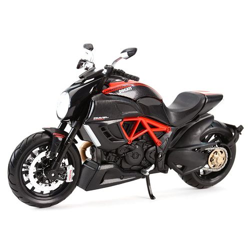 Modèle De Moto Ducati Diavel 1:12, Véhicules Moulés En Carbone Rouge, Loisirs De Collection, Jouets