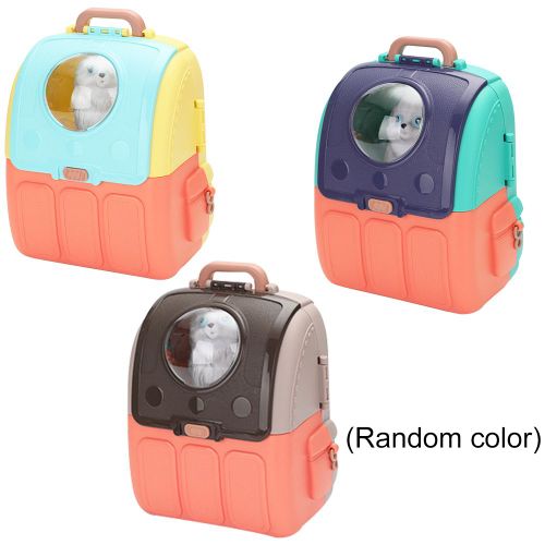 Sac À Bandoulière Pour Enfants, Maison De Jeu, Chat Mignon, Chien, Sac À Dos, Jouet D'Alimentation Avec Mini Bouteille De Lait, Jouet Éducatif