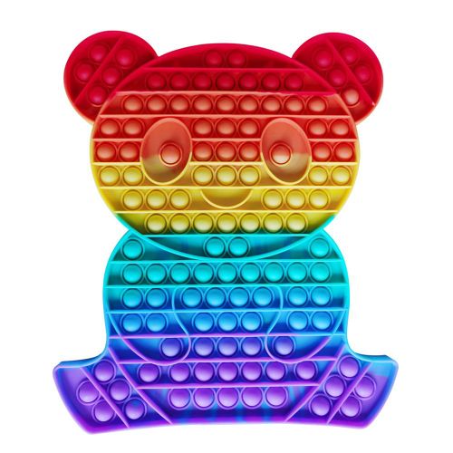 Panda Arc-En-Ciel En Silicone, Jouet Anti-Stress, Anti-Stress, Anti-Stress, Autisme, Décompression, Pour Adultes Et Enfants, Cadeau