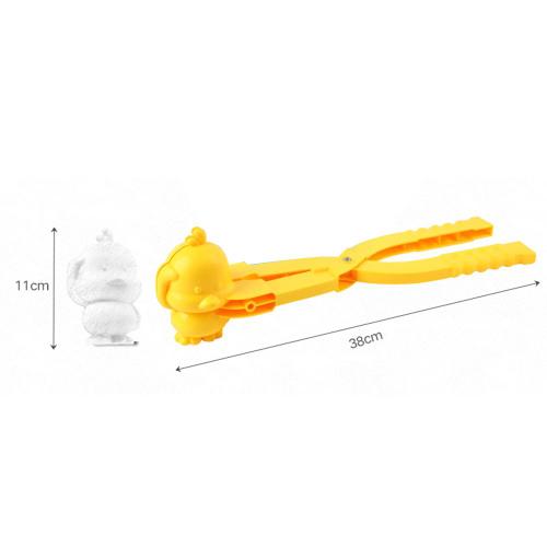 Pince À Fabriquer Des Boules De Neige En Forme De Canard De Dessin Animé, Outil De Moulage De Sable De Neige En Plastique Pour Enfants, Jouets De Sport Amusants De Combat D'hiver En Plein Air