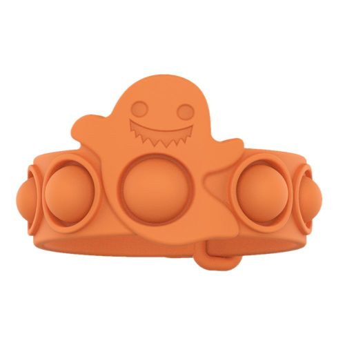 Bracelet En Silicone Pour Adulte, Jouet À Bulles, Forme Fantôme, Fidget Sensoriel, Autisme, Décompression, Cadeau D'halloween Pour Enfant