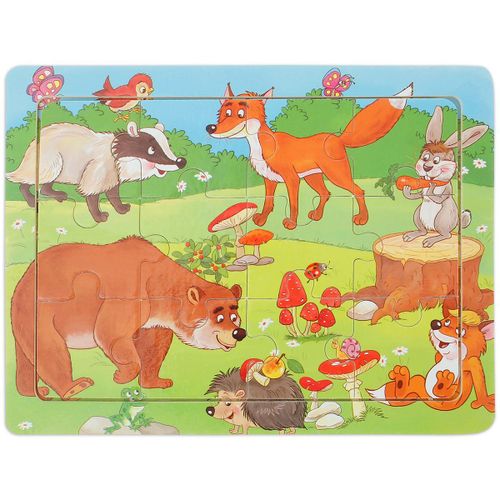 Puzzle En Bois Coloré, Animaux Du Zoo, Thème Père Noël, Camion, Jeux Éducatifs Préscolaire