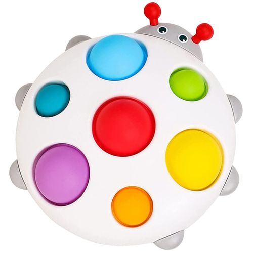 Planche Pop Coccinelle Simple Pour Bébé, Jouet En Silicone Pour Stimuler Le Cerveau, Bulle Pop, Jouet Sensoriel, Soulagement Du Stress Et De L'anxiété