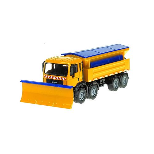 Balayeuse À Neige En Alliage Moulé Sous Pression 1:50, Véhicule De Service D'hiver, Couverture Amovible, Nettoyeur De 8 Roues, Tracteur, Modèle Moulé Sous Pression, Jouets De Loisirs